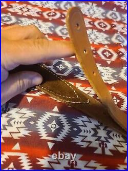 Bianchi Cobra Sling Tooled Weave Stitched Leather Rifle Sling