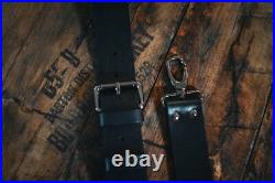 Bieling Leather Co. Classic Leather Sling, Black, 36 42in, BLC0001 Gun Sling