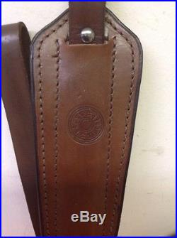 Brass Stacker MRS Rick Lowe Leather Rifle Sling Universal Fit for most Mauser Ri