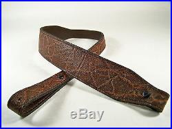 Brown Elephant Faux Leather Rifle Sling Made in the USA