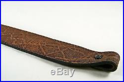 Brown Elephant Faux Leather Rifle Sling Made in the USA