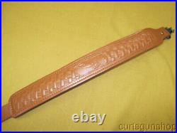 Brown Leather Padded 1 Inch Rifle Sling