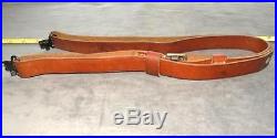 Brownell's / Conway's latigo leather 1 rifle sling Made in Germany with swivels