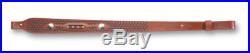 Browning NWT Buffalo Nickle Leather Gun Rifle Sling Horsehair Brown Adjustable