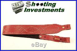 Browning quality adjustable Leather rifle sling -04