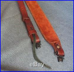 Bucheimer A-77 Cobra Leather Rifle Sling withSwivels