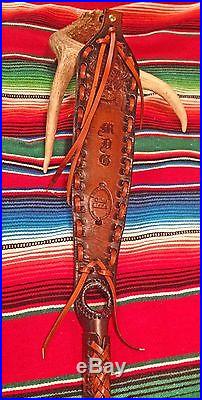 Custom Hand Made Leather Rifle Sling, Hunting, Padded, Thumb Hole, Tooled