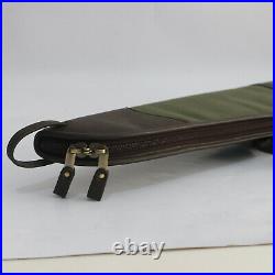 Canvas&Leather Hunting Gun Bag Rifle Sling Shoulder Bag Padded Carry Case 45