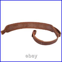 Combo of Cowhide Leather Suede Rifle Ammo Sling with Recoil Pad Stock for. 308