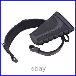 Combo of Leather Canvas Rifle Buttstock Cover, Gun Strap Sling. 22LR. 30/06 12GA