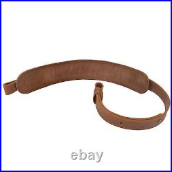 Cow Hide Leather Rifle Strap Gun Shell Holder Sling For. 30-30.357 12GA. 22lr