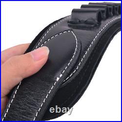 Cow Hide Leather Rifle Strap Gun Shell Holder Sling For. 30-30.357 12GA. 22lr