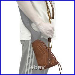 Cowhide Leather Suede No Drill Shotgun Soft Cheek Rest with Sling for 12/16/20GA