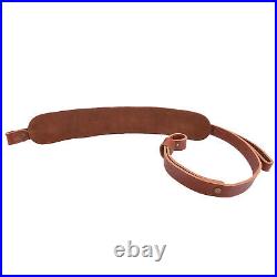 Cowhide Leather Suede Shotgun Sling Rifle Belt for. 30-30.30-06.22LR 12GA 16GA