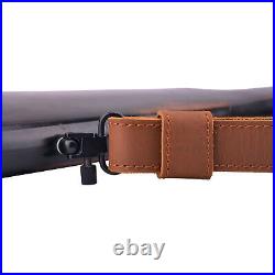 Cowhide Non-slip Leather Rifle Shotgun Sling Hunting Shoulder Strap Classic Look