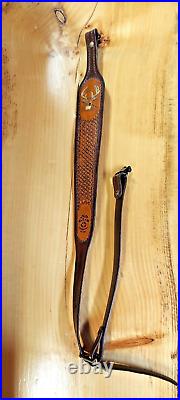 Custom Deer leather hand made rifle/shotgun sling, padded, made in the U. S. A