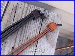 Custom Made Adjustable LF Leather Rifle Sling Quick Release Swivels