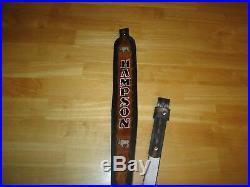 Custom Made Genuine Leather Rifle Sling With Your Name And Buffalo