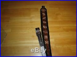 Custom Made Leather Rifle Sling Brown & Black The Right To Keep And Bear Arms