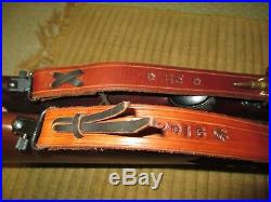 Custom, adjustable Traditional Leather Rifle Sling Built to your order
