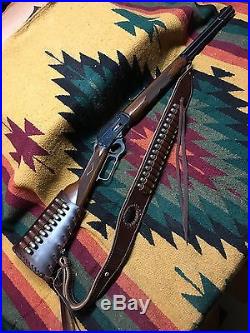 Custom leather Bandoleer style ammo sling Made in the good ole USA