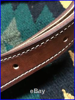 Custom leather Bandoleer style ammo sling Made in the good ole USA