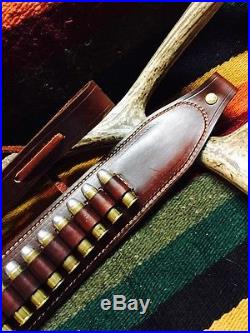 Custom leather Bandoleer style ammo sling Made int he good ole USA