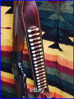 Custom leather Bandoleer style ammo sling Made int he good ole USA