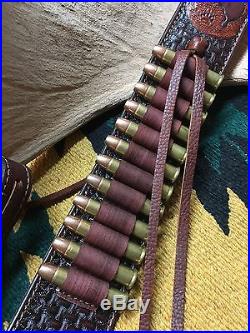 Custom leather Hand Carved Rifle Sling For 45-70 Caliber Rifle! Made In The USA