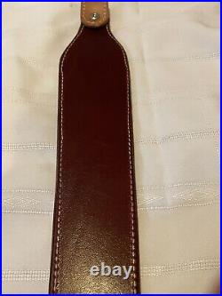 Custom leather rifle sling