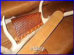 Custom leather sling stock wrap Made for Marlin 1895 45-70
