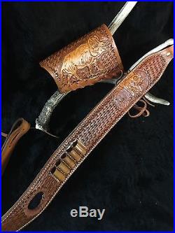 Custom leather sling stock wrap Made in the USA Marlin 1895 45-70