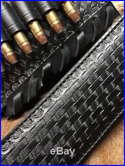 Custom leather sling stock wrap Made in the USA Marlin 1895 45-70