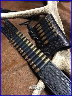 Custom leather sling stock wrap Made in the USA Marlin 1895 45-70