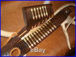 Custom leather sling stock wrap Made in the USA Marlin 1895 45-70