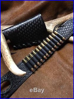 Custom leather sling stock wrap Made in the USA Marlin 1895 45-70