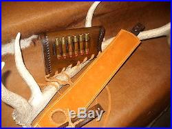 Custom leather sling stock wrap Made in the USA Marlin 1895 45-70