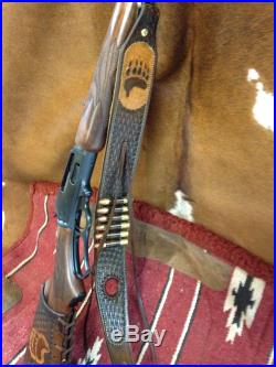 Custom leather sling stock wrap Made in the USA Marlin 1895 45-70