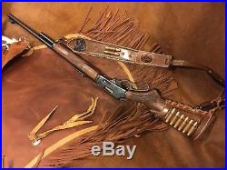 Custom leather sling stock wrap Made in the USA Marlin 1895 45-70