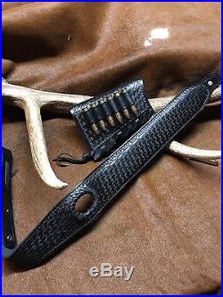 Custom leather sling stock wrap Made in the USA Marlin 1895 45-70