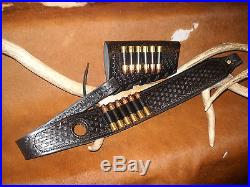 Custom leather sling stock wrap for a Marlin model 1895 45-70