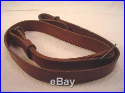 EMBOSSED LEATHER MARLIN RIFLE SLING with SWIVELS 1 WIDE