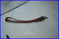 English sporting rifle Vintage Original Hook with thin leather sling used
