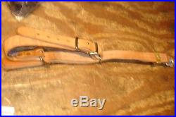 Freeland Leather Target Rifle Sling With Keeper and Attaching Cuff NICE HM21
