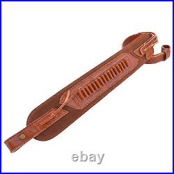 Full Grain Leather Rifle Sling Shooting Hand Rest Fit for. 17HMR. 22LR. 22MAG