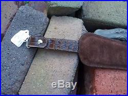 Genuine American Alligator Leather Sling strap Rifle Long gun Shotgun 38 gator A