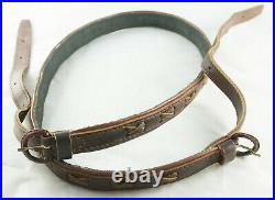 German Vintage Hunting Lined Leather Braided Sling HIGH Quality