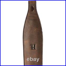 HARKILA Rifle sling in leather, Dark brown, 93 cm