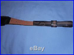 HandTooled Leather Padded Rifle Sling Adjustable Length Tomahawk-Phoenix-Feather