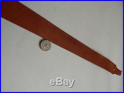 Hand Made Gun or Rifle Sling Hermann Oak Harness Leather 42-38 MADE IN USA